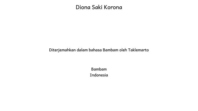 diona sakikorona-basa bambam 21